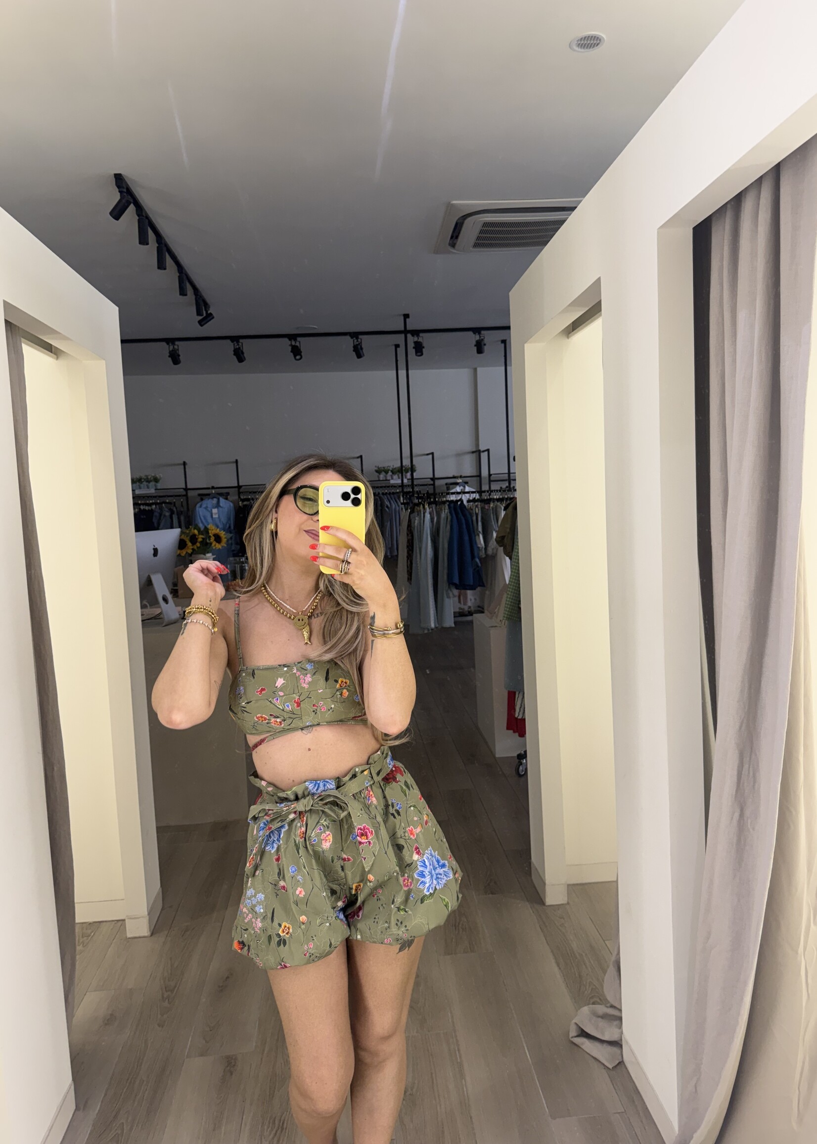Bie SET top + short - Multicolor