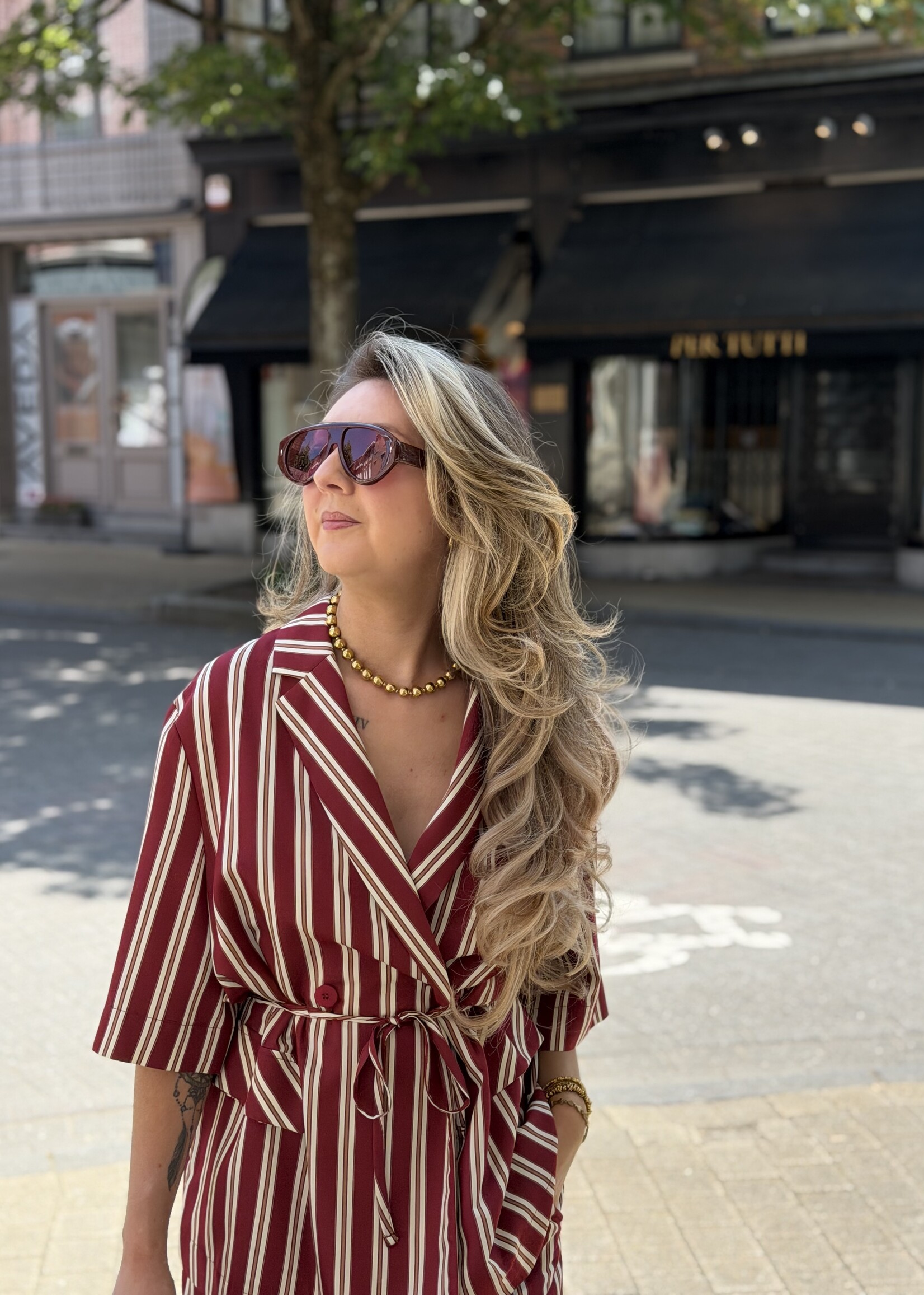 Inna stripe vest - Multicolor