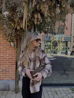 Moony shirt jacket - brown check