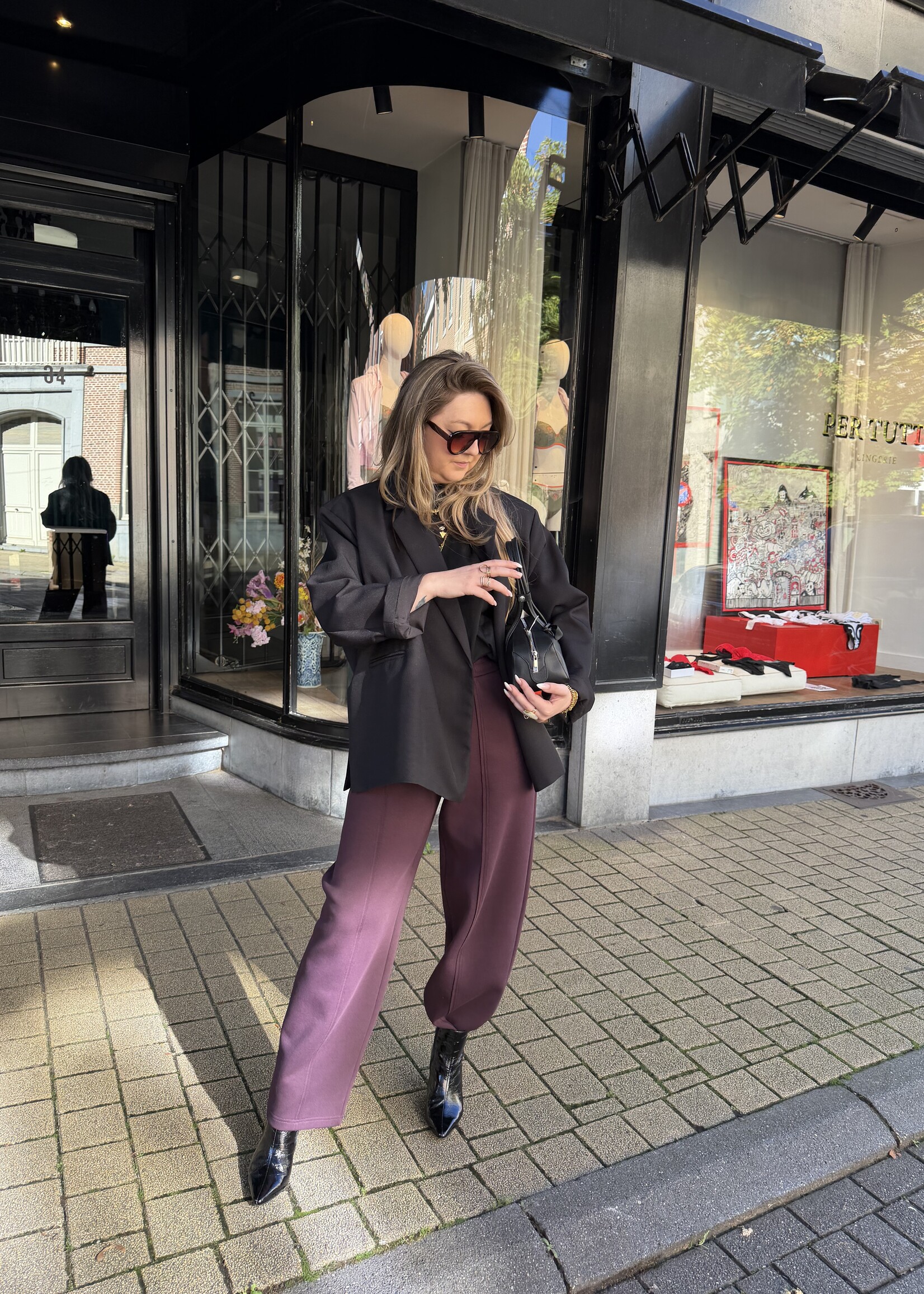 Leyla Pants | Mulberry Wine