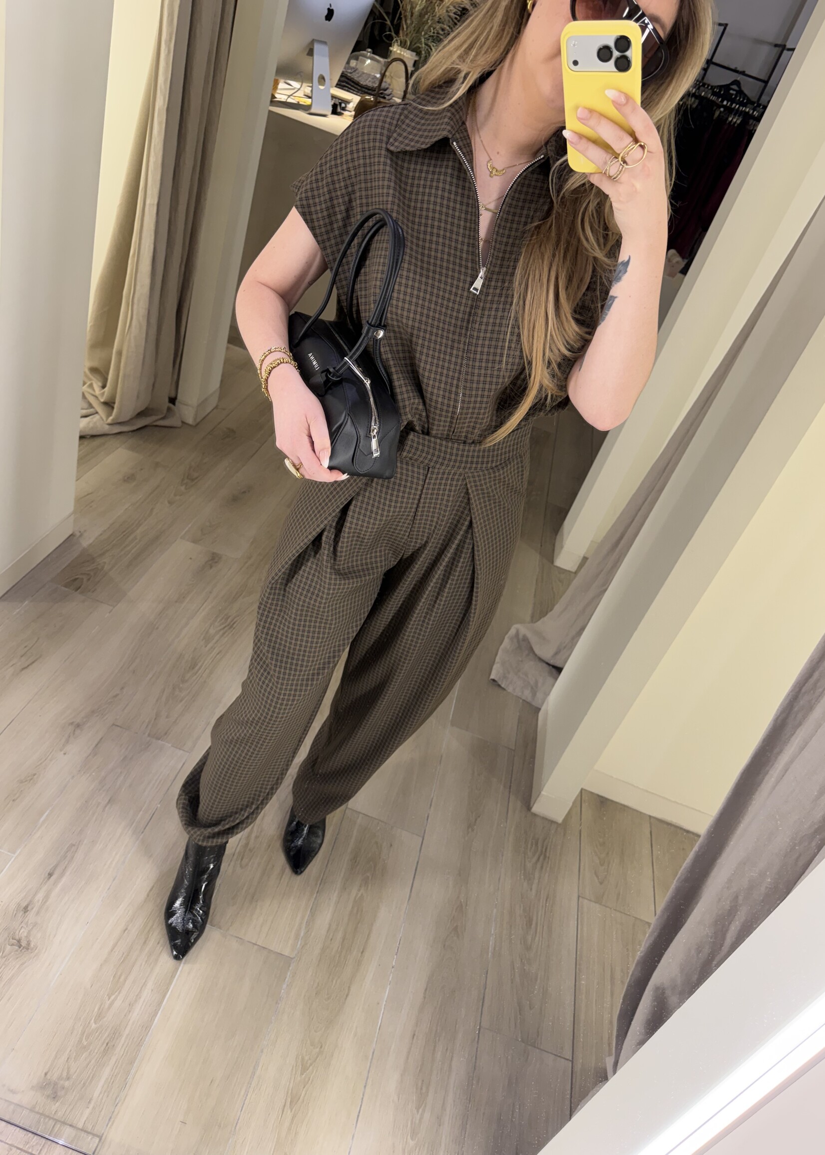 Kickel plaid - Coffee/Black