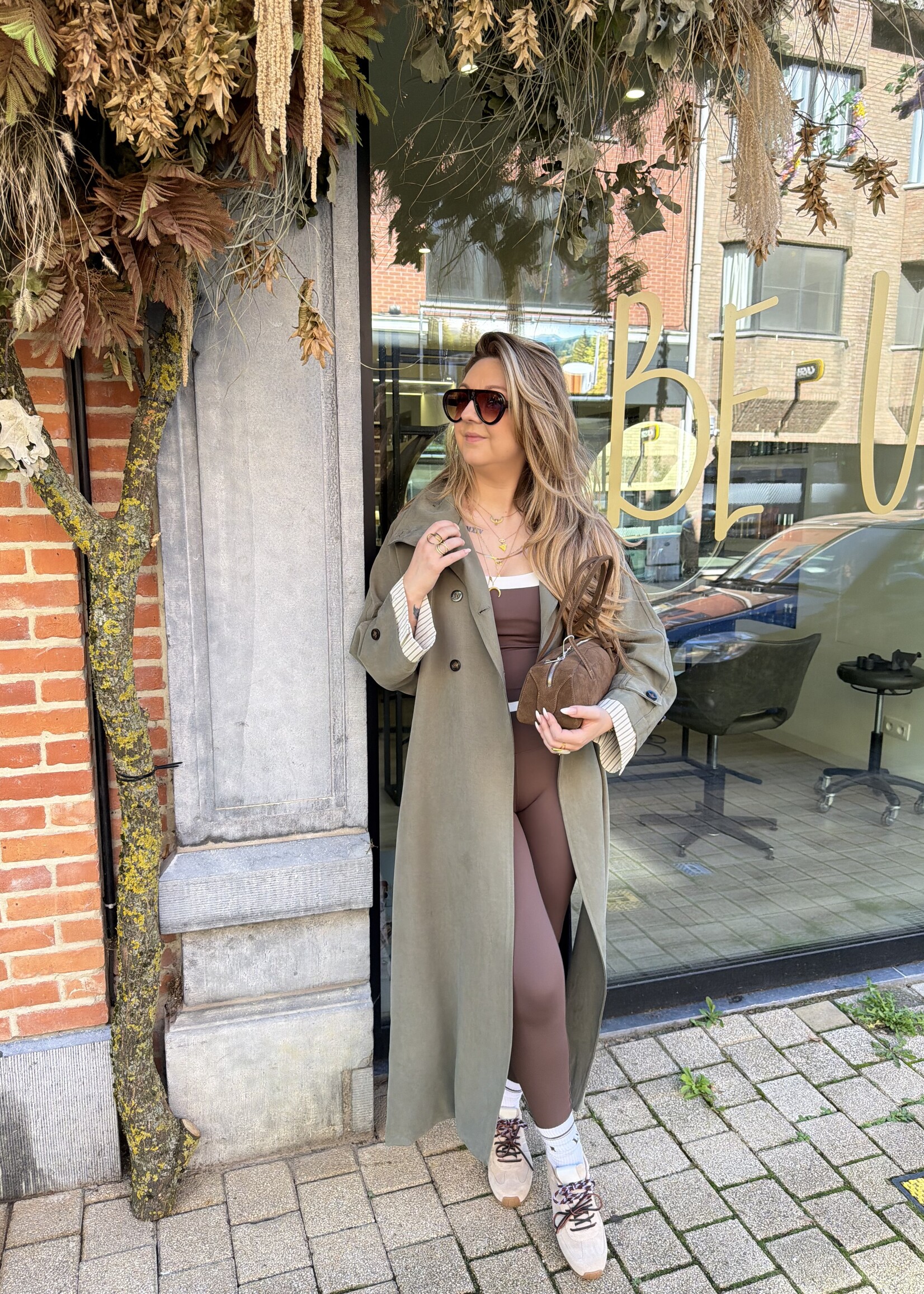 Odera trench coat - Green TU