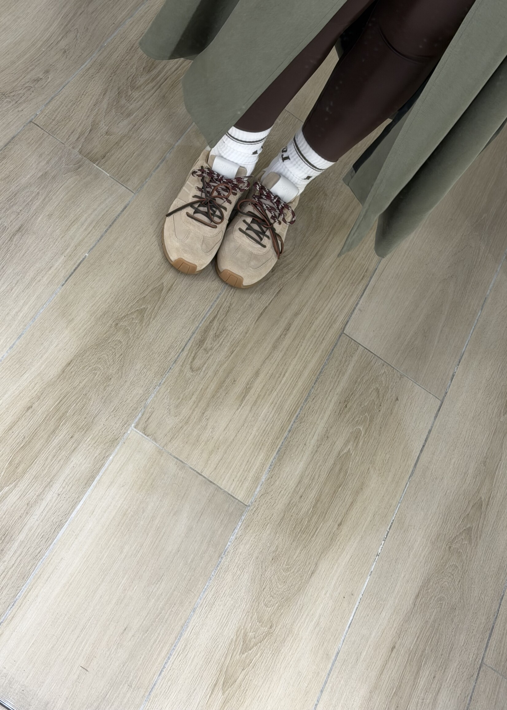 Bay sneaker - Beige/Bordaux