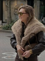Fatta faux fur coat - Brown
