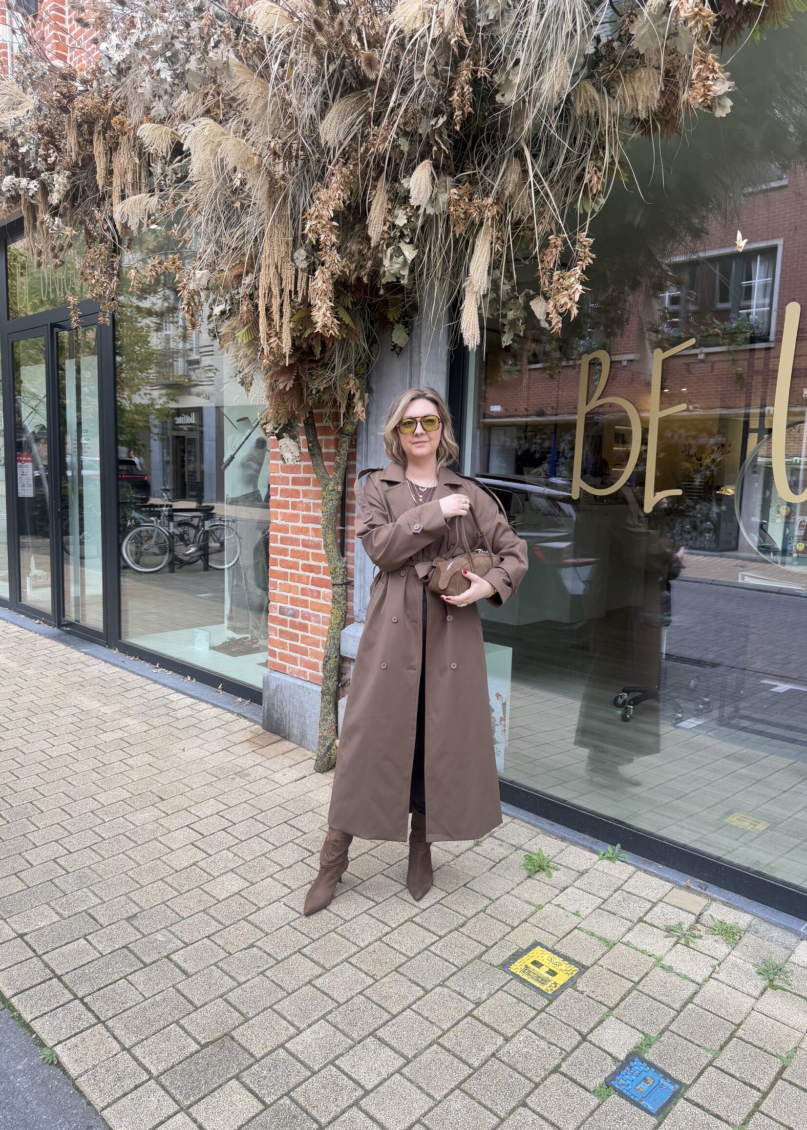 FOREVER IN THE FAST LANE - brown trench coat