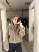 BY Arinie teddy jacket - Beige