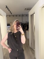 Celina Top  - Brown