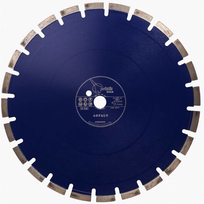 Pristis Diamantzaag-400/25,4mm Pristis ZOAB BV/PS Asfalt laser gelast