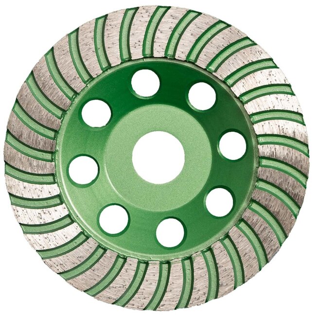 Pristis Diamant komschijf-125/22,2mm Pristis komschijf turboWave metallic groen (HcFd)