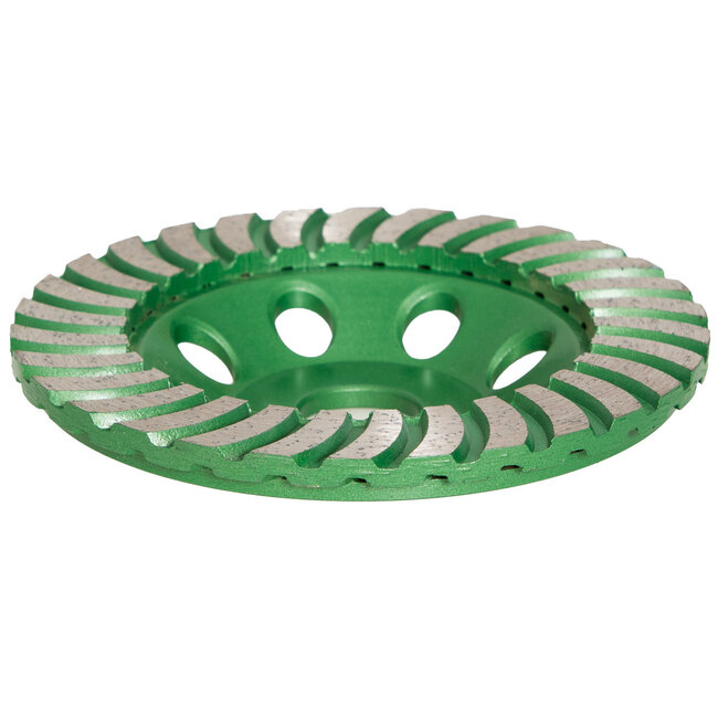 Pristis Diamant komschijf-125/22,2mm Pristis komschijf turboWave metallic groen (HcFd)