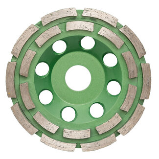 Pristis 125/22,2mm Pristis komschijf 2 rij seg metallic groen(10+10)