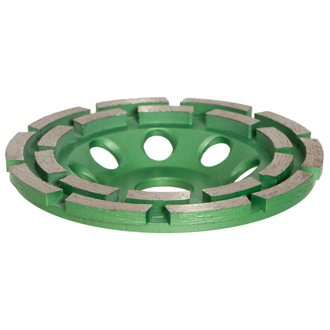 Pristis Diamant komschijf-125/22,2mm Pristis komschijf 2 rij seg metallic groen(10+10)