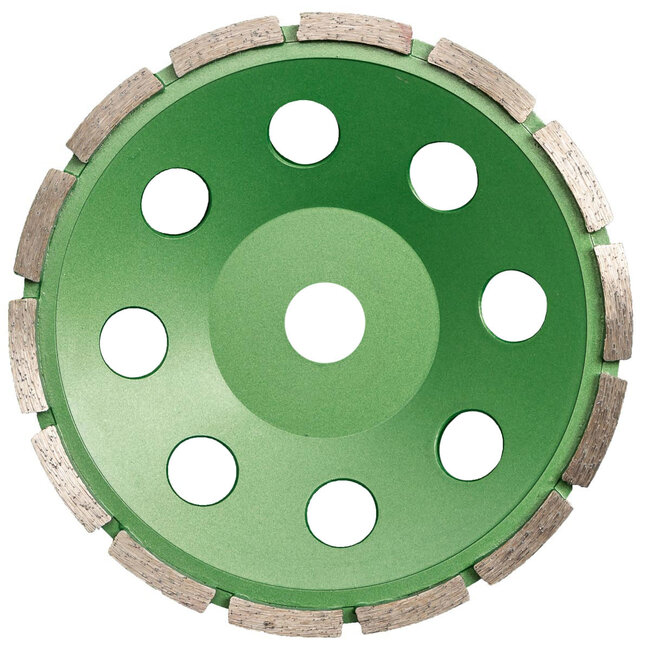 Pristis Diamantkomschijf-180/22,2mm Pristis komschijf 1 rij segmenten metallic groen