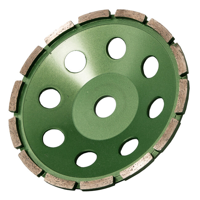 Pristis Diamantkomschijf-180/22,2mm Pristis komschijf 1 rij segmenten metallic groen