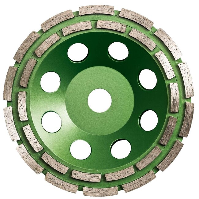 Pristis Diamant komschijf-180/22,2mm Pristis komschijf 2 rij segmenten metallic groen