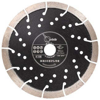 Pristis 180/22,2mm Pristis Brickplus 13mm Segm baksteen zwart