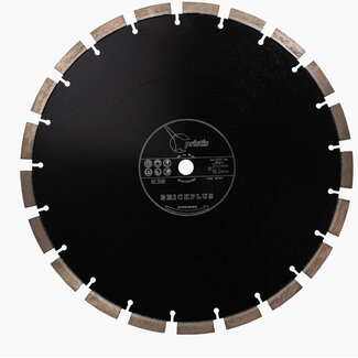 Pristis 350/25,4mm Pristis Brickplus 13mm Segm. baksteen zwart