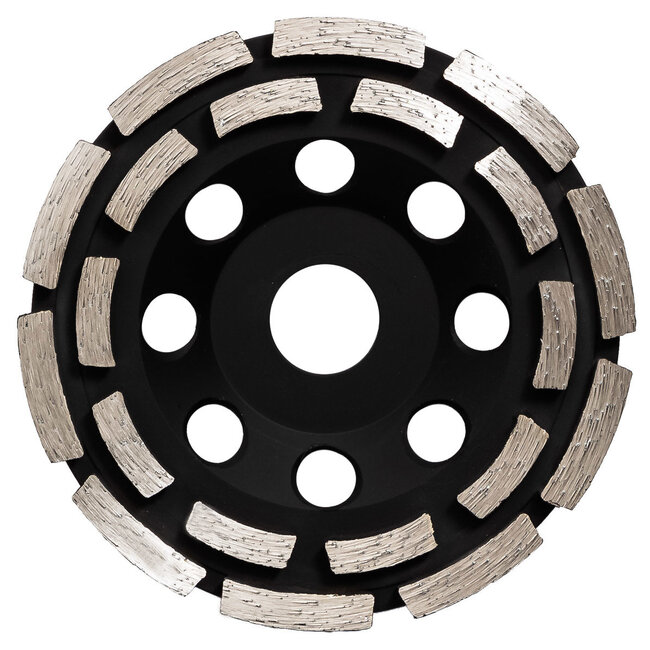 Pristis Diamant komschijf-125/22,2mm Pristis komschijf 2rij seg slijtvast zwart(10+10)