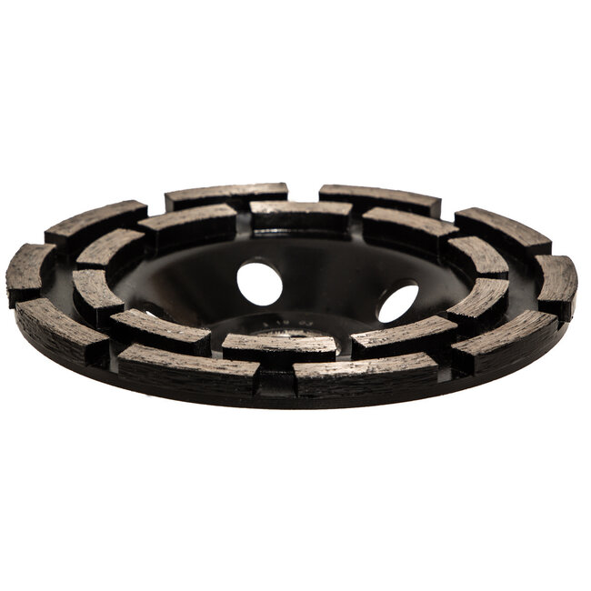 Pristis Diamant komschijf-125/22,2mm Pristis komschijf 2rij seg slijtvast zwart(10+10)