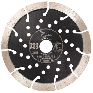 Pristis 150/22,2mm Pristis Brickplus 13mm Segm. baksteen zwart