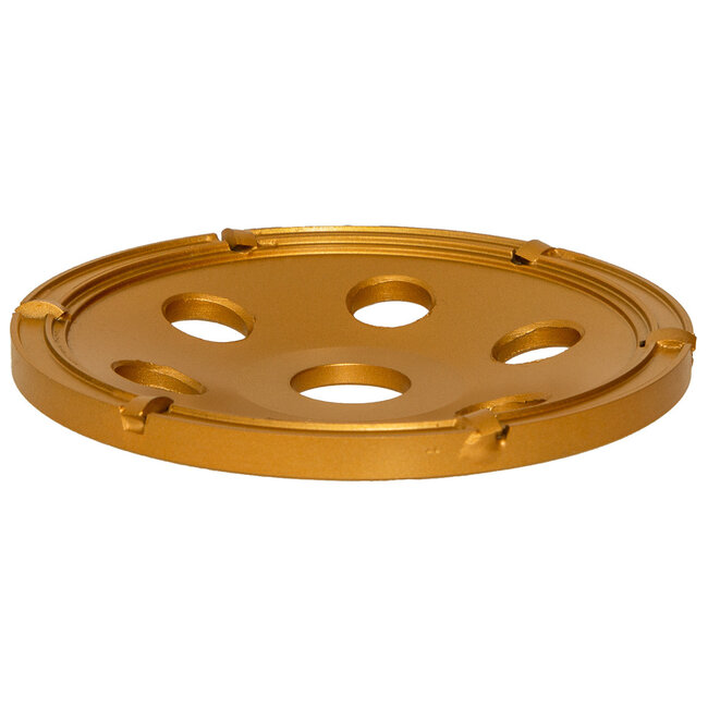 Pristis 125/22,2mm Pristis komschijf Poxy PKD segm. goud Klein