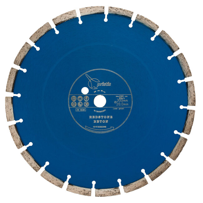 Pristis Diamantzaag-300/20,0mm Pristis Redstone Beton li-blauw