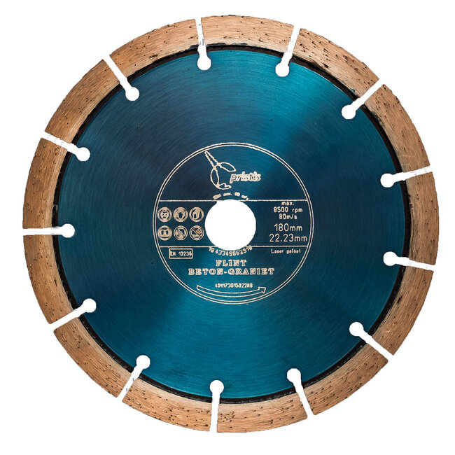 Pristis Diamantzaag-180/22,2mm Pristis Flint Beton / Graniet