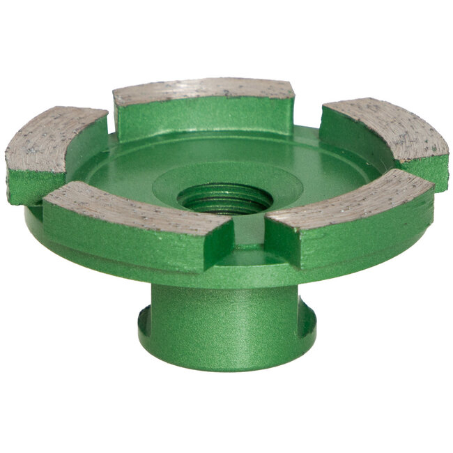 Pristis Diamant komschijf-060/M14 Pristis komschijf 1 rij segmenten metallic groen