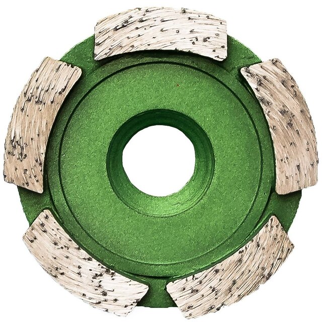 Pristis Diamant komschijf-060/M14 Pristis komschijf 1 rij segmenten metallic groen