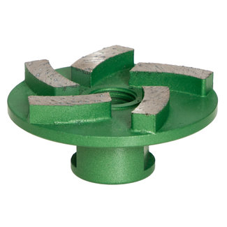 Pristis 050/M14 Pristis komschijf waaier segmenten metallic groen