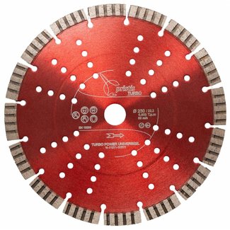 Pristis 230/22,2mm Pristis Turbo-Power universeel rood