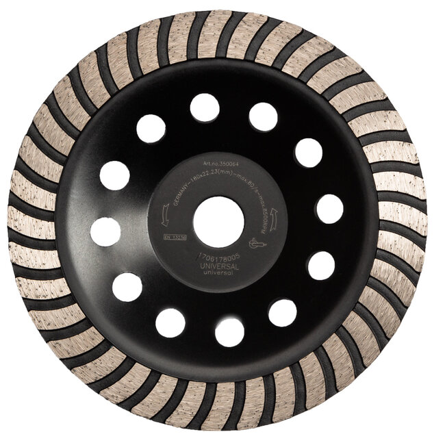 Pristis Diamant komschijf-180/22,2mm Pristis komschijf TURBO ECO BLACK