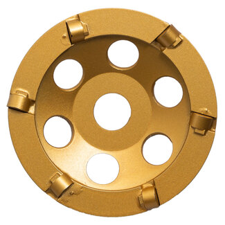 Pristis 125/22,2mm Pristis komschijf Poxy PKD segm. goud Grof