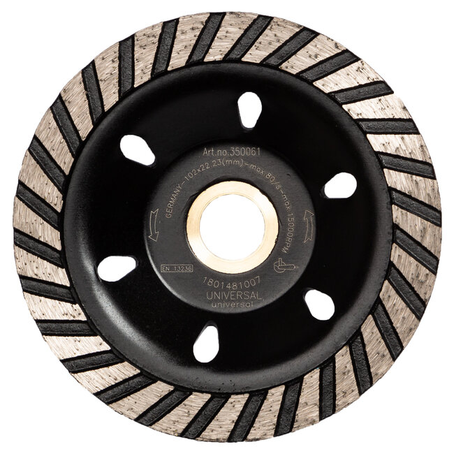 Pristis Diamant komschijf-100/22,2mm Pristis komschijf TURBO ECO BLACK