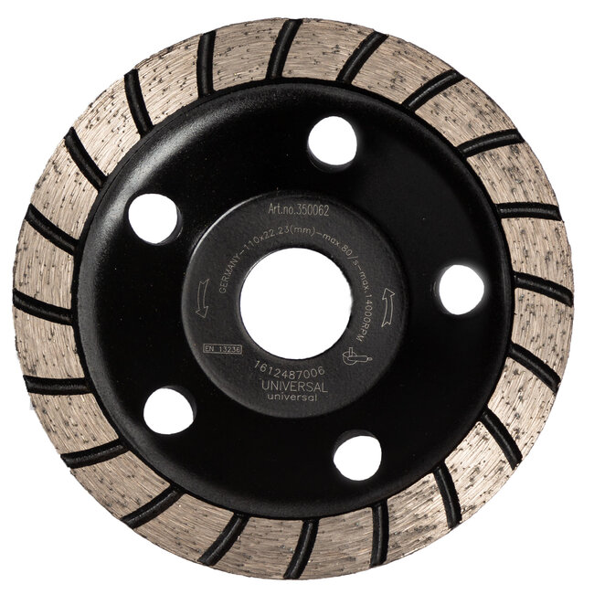 Pristis Diamant komschijf-110/22,2mm Pristis komschijf TURBO ECO BLACK