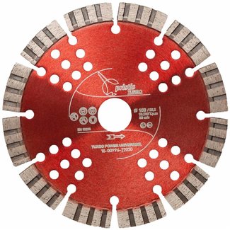 Pristis 150/22,2mm Pristis Turbo-Power universeel rood