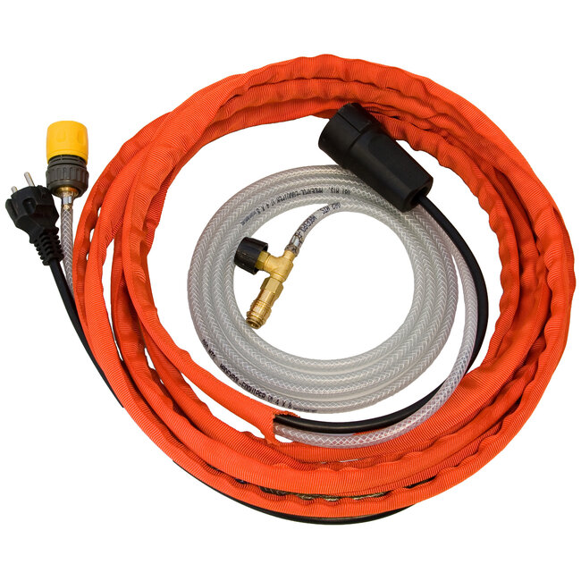 Pristis Waterkit aansluitkabelset: hoes,elektrakabel,waterslang