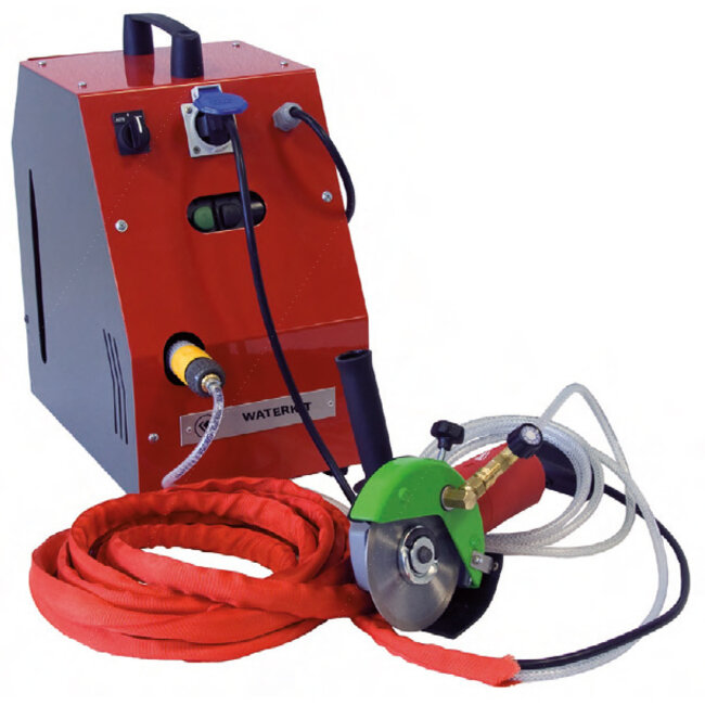 Pristis Waterkit 230mm kompleet nat slijpsysteem v. haakse slijper