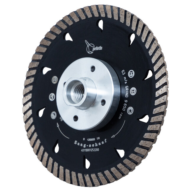 Pristis Diamantzaag-125/22,2mm Pristis Schaaf-Zaag 2.8x9 M14 bondigflens