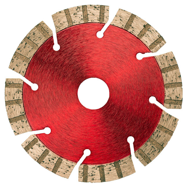 Pristis Diamantzaag-125/22,2x2,5mm/8x12.0 segm. Kanteel Speed Metallic Rood THIN