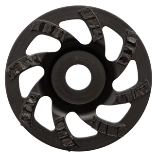 Pristis 125/22,2mm Pristis komschijf Split PKD zwart