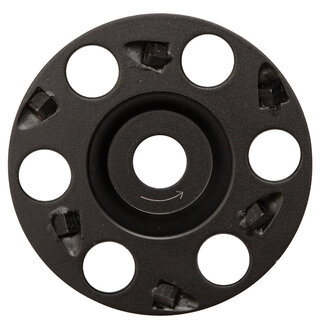 Pristis 125/22,2mm Pristis komschijf PKD puntig agressief zwart