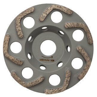 Pristis 125/22,2mm Pristis komschijf airjet Grijs