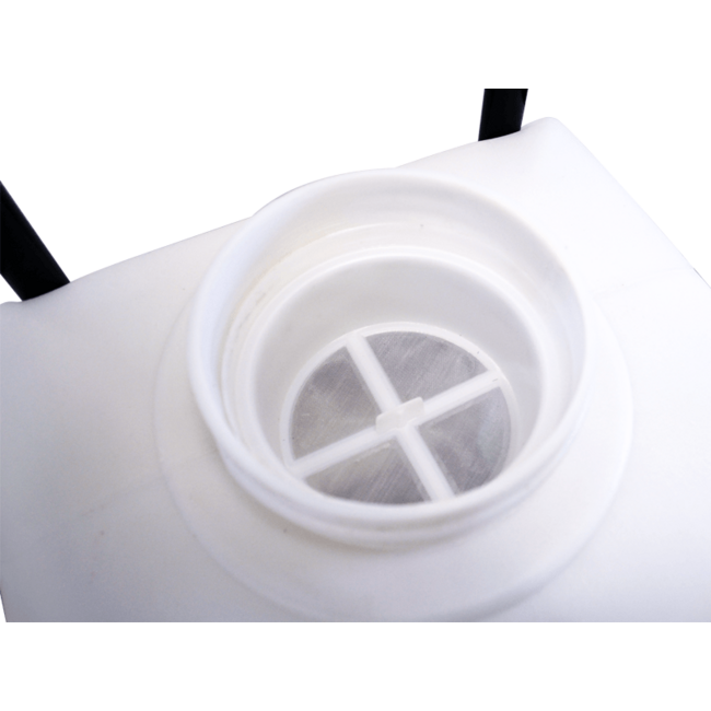 Watertank (35 ltr) met pomp op accu, 10mtr slang + gardena