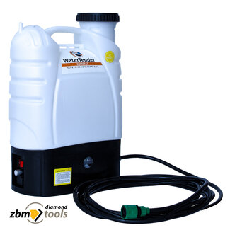 Watertank (16 ltr) met pomp op accu, + slang + gardena