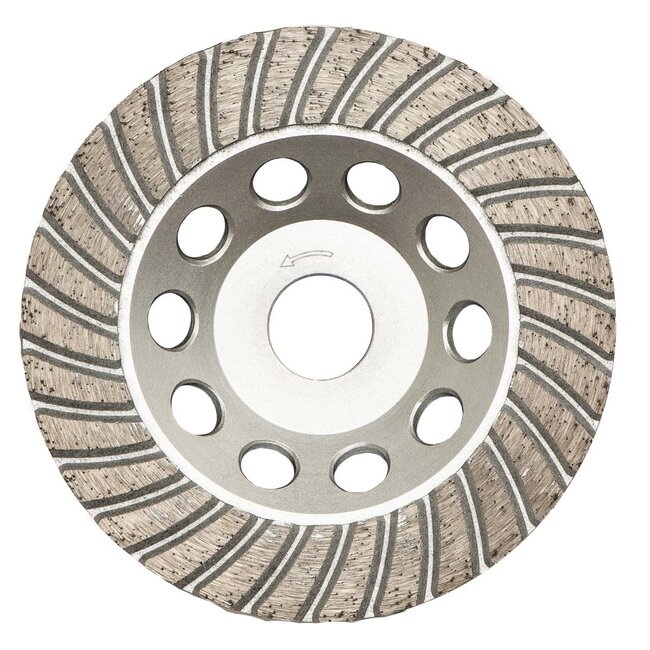 Pristis 125/22,2mm Pristis komschijf turbo zilver