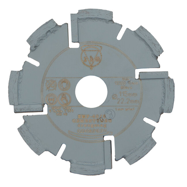 Pristis 115/22,2x8,0mm Pristis Hard zachte cementvoegzaag grijs
