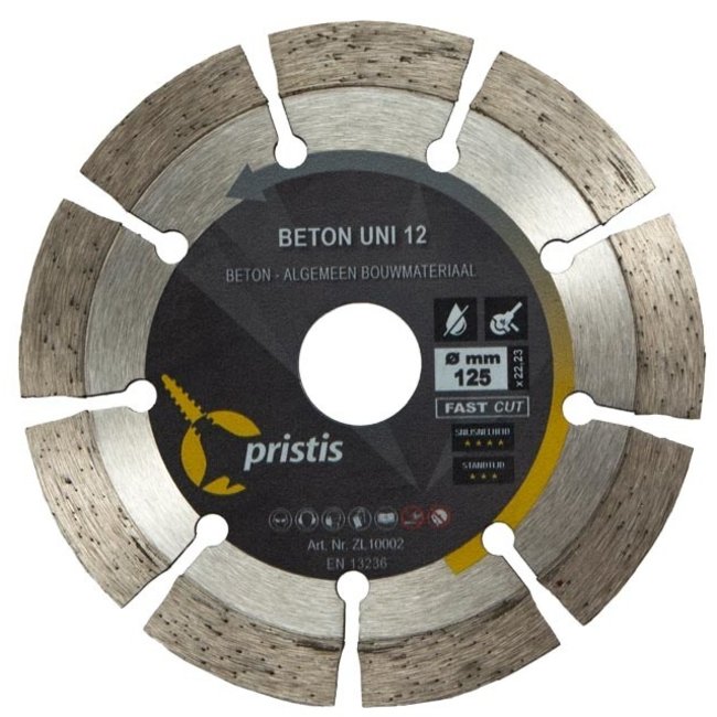 Pristis 125/22,23 Pristis Beton Uni 12 36x2,2x12 9S Blank