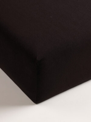 Livello Jersey Excellent hoeslaken Splittopper Elastan black 180/200 x 200/220