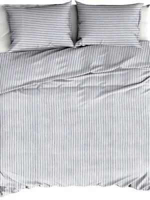 Linolux DBS Vintage Stripe white/anthra 240x260 cm